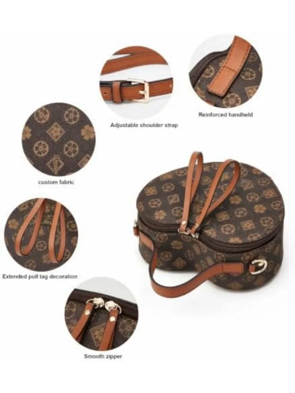 Stylish Vegan Leather Crossbody Bag for Women with Adjustable Shoulder Strap